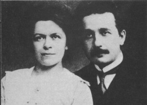 Эйнштейн с женой Милевой Марич