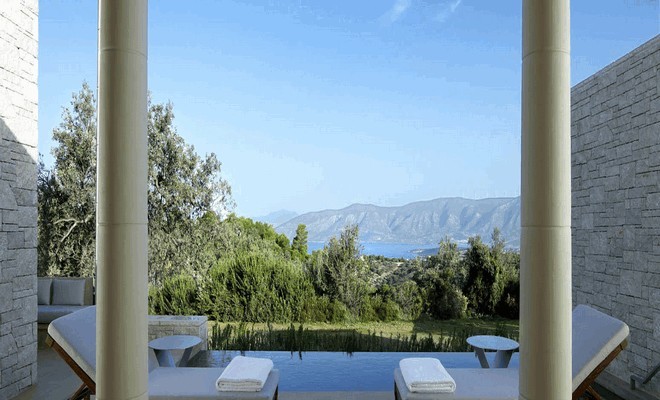 Греческий отель Amanzoe предлагает оздоровительный отдых против стресса